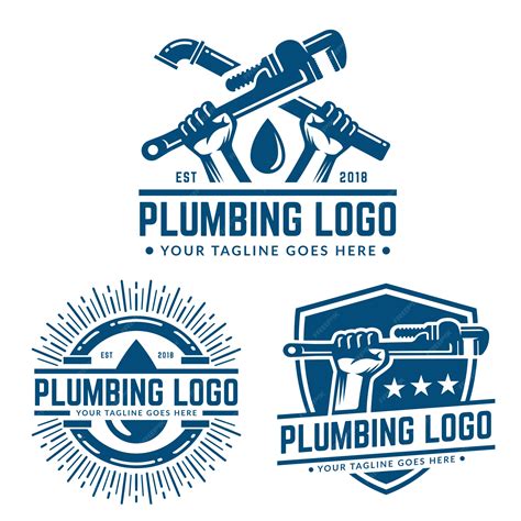 Premium Vector | Plumbing logo template