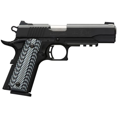 Browning 1911-380 Black Label Pro with Rail, Semi-automatic, .380 ACP, 4.25" Barrel, 8 rounds ...