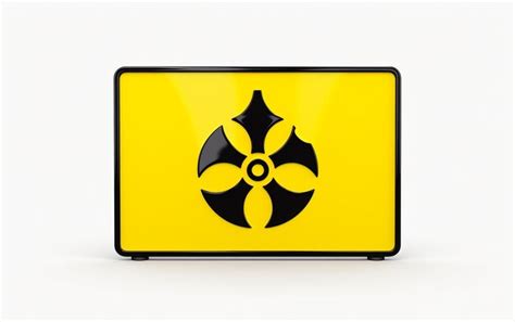 Premium Photo | Biological Hazard Symbol on White in 8K