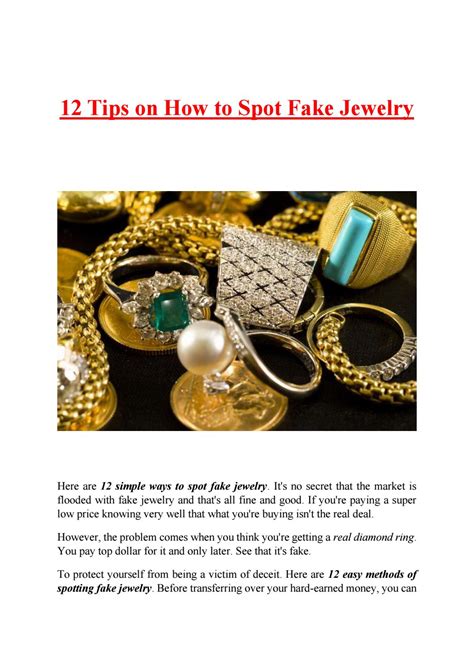 12 Tips on How to Spot Fake Jewelry by shanti jewel - Issuu