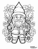 Gnome Coloring Pages Free Printable PDFs  Invite Creativity sketch template