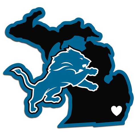 Detroit Lions Decal Home State Pride - Sports Fan Shop