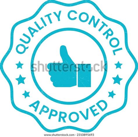 Quality Control Approved Stamp Badge Icon Stock Vector (Royalty Free ...