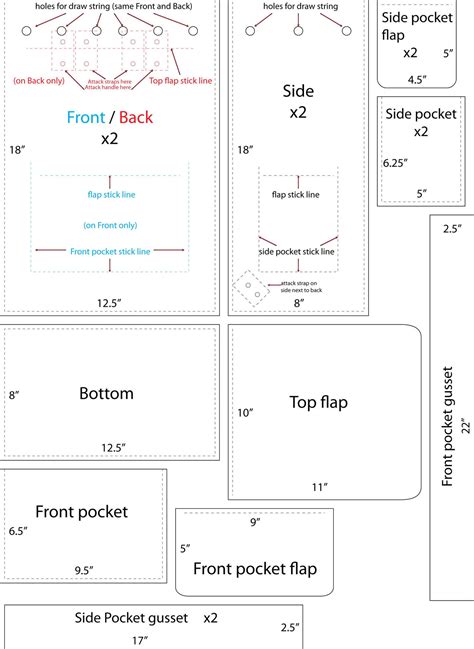 Leather Backpack Pattern by DanTheLefty on DeviantArt