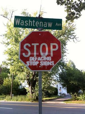 The Mickey Doyle Chronicles: Stop Sign Graffiti: STOP. Hammertime.