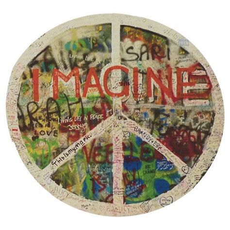 Peace Sign Sticker John Lennon Imagine decal round | Etsy | Sticker sign, Music stickers ...