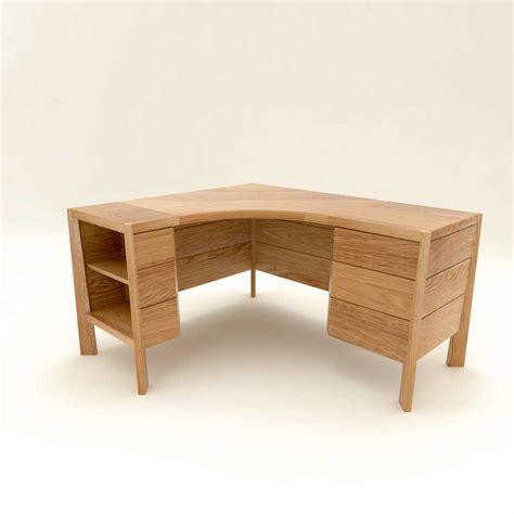 Corner Desk in Oak - the stylish desk - Dovetailors