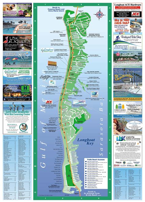 Longboat Key Map - Longboat Key Chamber of Commerce | Longboat key, Map ...