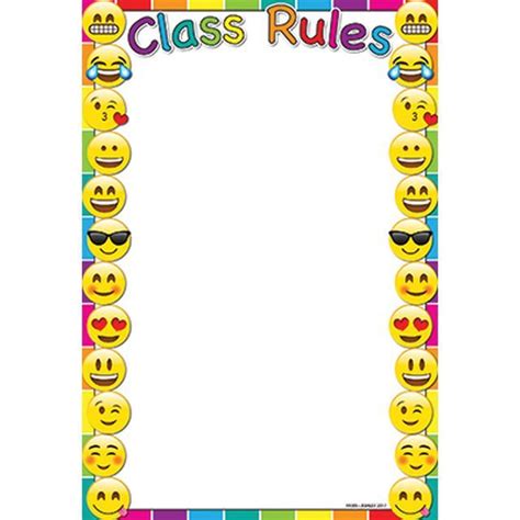 Poly Mini Chart – Emoji Class Rules – EDSCO