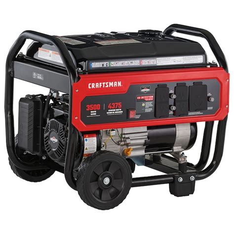 CRAFTSMAN 3500-Watt Gasoline Portable Generator with Briggs & Stratton ...