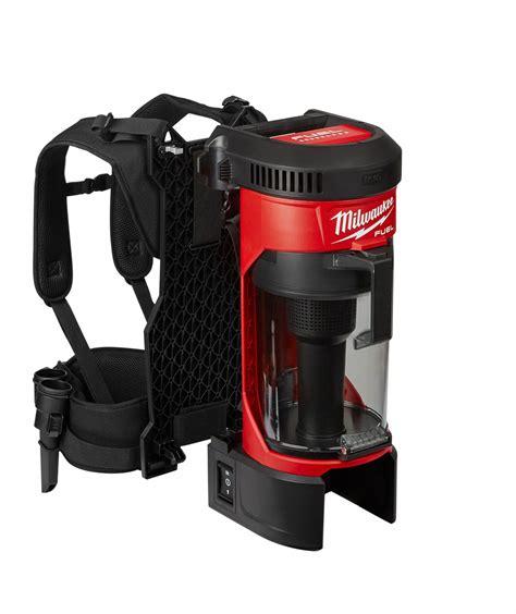 MILWAUKEE Cordless Backpack Vacuum, 55 cfm, HEPA Vacuum Filtration Type ...