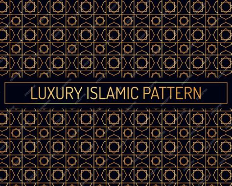 Premium Vector | Islamic geometric golden pattern