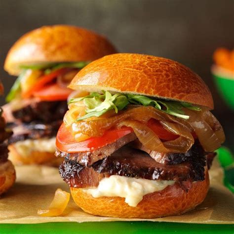 Brisket Sliders with Caramelized Onions Recipe: How to Make It | Taste of Home