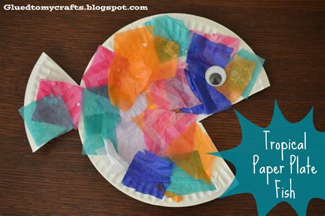 Paper plate fish, Fish crafts, Paper plate crafts