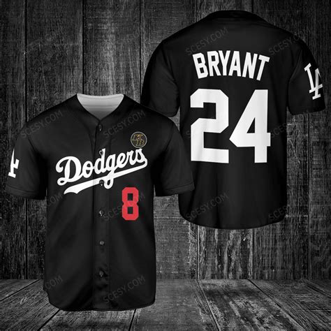 LA Dodgers Kobe Bryant Baseball Jersey - Limited Edition - Scesy