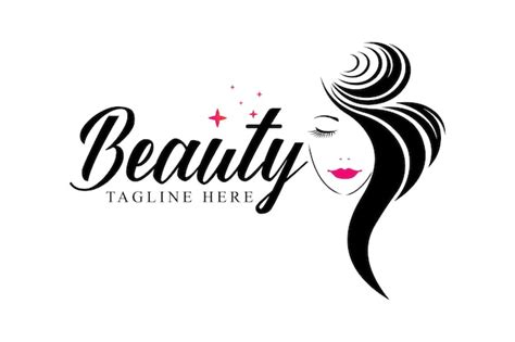 Premium Vector | Beauty hair salon logo design.