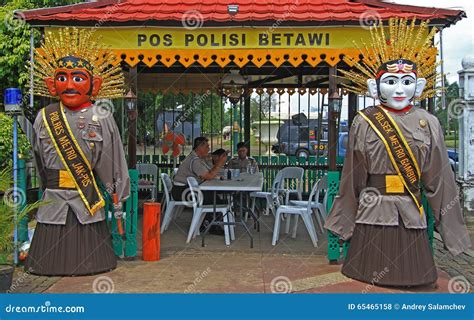 Police Officers are Resting in Station, Jakarta Editorial Stock Photo - Image of east, force ...