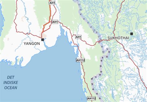 MICHELIN Mon State map - ViaMichelin