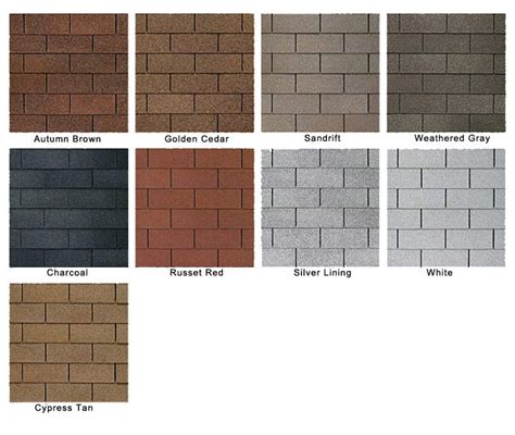 Gaf Shingles Color Chart