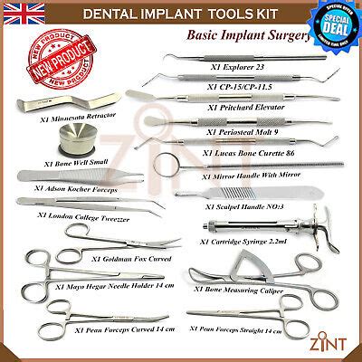 Basic Implant Kit Oral Advanced Surgery Best Implantology Instruments ...