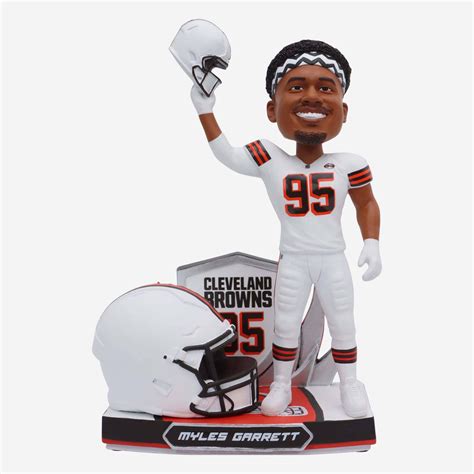 Myles Garrett Cleveland Browns 2023 Alternate Helmet Bobblehead FOCO