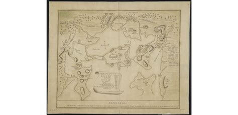 Manuscript Map of the battle of bunker hill, 28 november 1775 ...