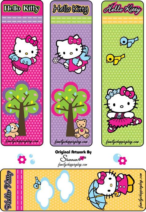 Hello Kitty Bookmark Printable