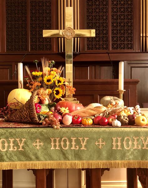 Pin on Thanksgiving decorations | Fall church decorations, Church ...