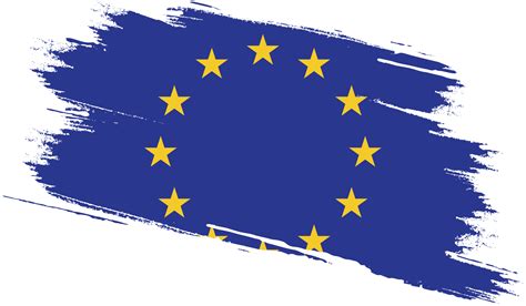 European Union flag with grunge texture 12026927 PNG