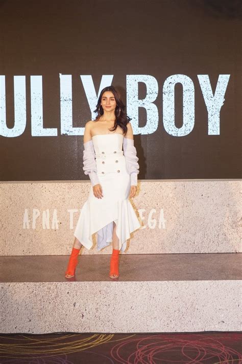 Actress Alia Bhatt Stills At Gully Boy Trailer Launch