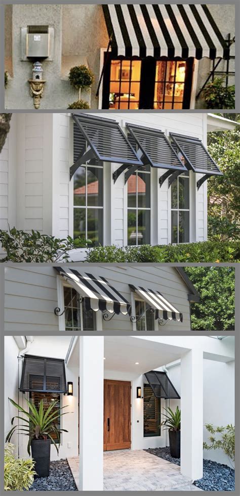 Residential outdoor window awnings | Outdoor window awnings, House awnings, Window trim exterior