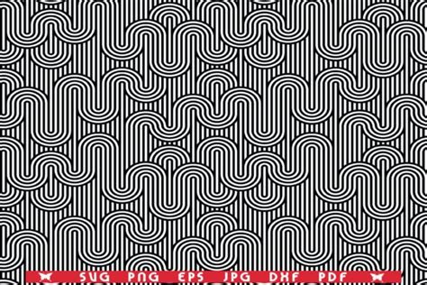 SVG Black White Lines Seamless Pattern Graphic by DesignStudioRM ...