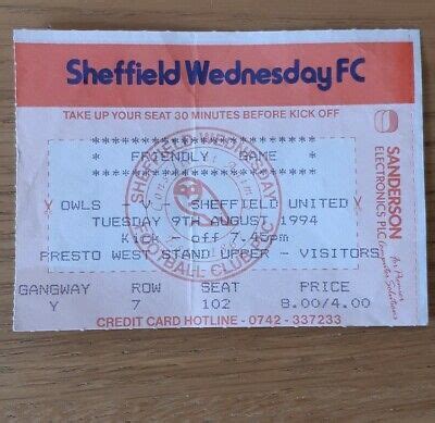 Sheffield United Away Match Tickets | eBay