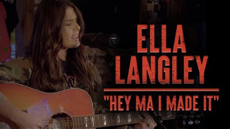 Ella Langley - "Hey Ma I Made It" - YouTube