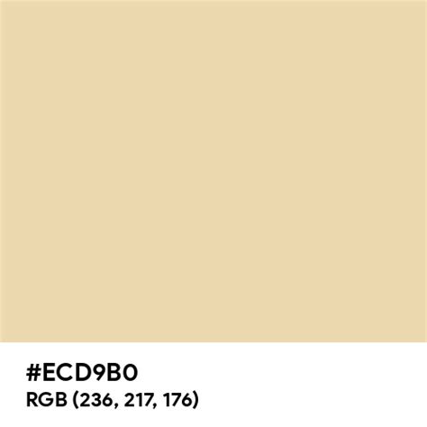 Light Buff color hex code is #ECD9B0