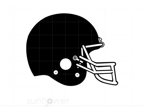 Football Helmet Outline Clip Art