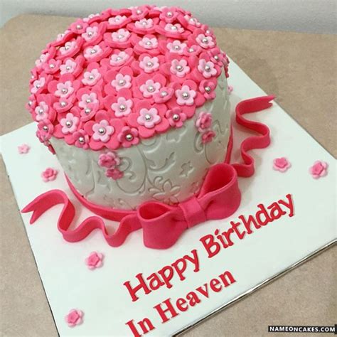 Happy Birthday in heaven Cake Images