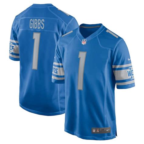 Jahmyr Gibbs Jersey by Nike in S-XL, 2X, 3X, 4X, 5X Detroit Lions