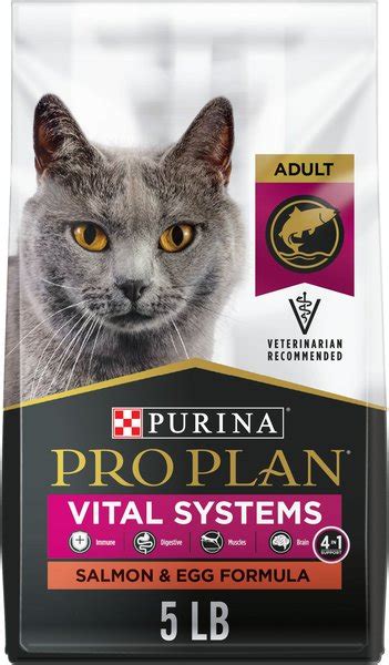 PURINA PRO PLAN Vital Systems Salmon & Egg Formula 4-in-1 Dry Cat Food ...