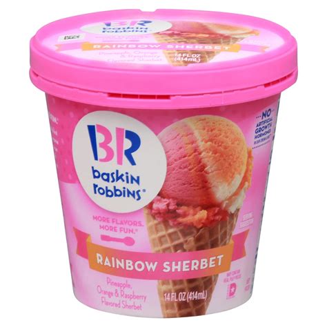 Baskin Robbins Rainbow Sherbet - Shop Ice Cream at H-E-B