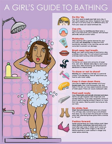 A girl’s guide to bathing [infographic] | Norton Children's Louisville, Ky.