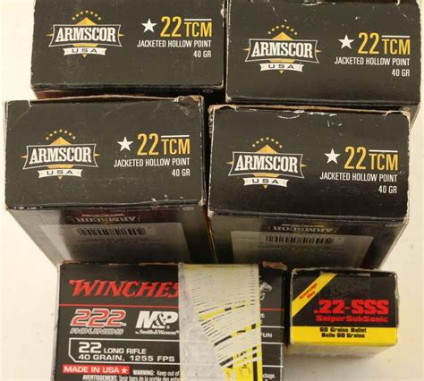 Lot of 22 TCM Ammo