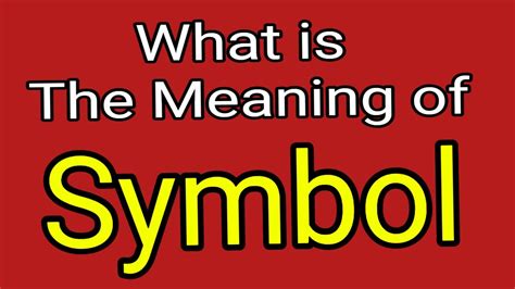 Meaning Of Symbol | Symbol | English Vocabulary | Most Common Words in ...