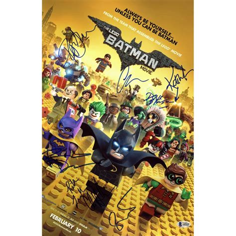 "The Lego Batman Movie" 11x17 Photo Cast-Signed by (9) with Rosario Dawson, Chris McKay, Kate ...