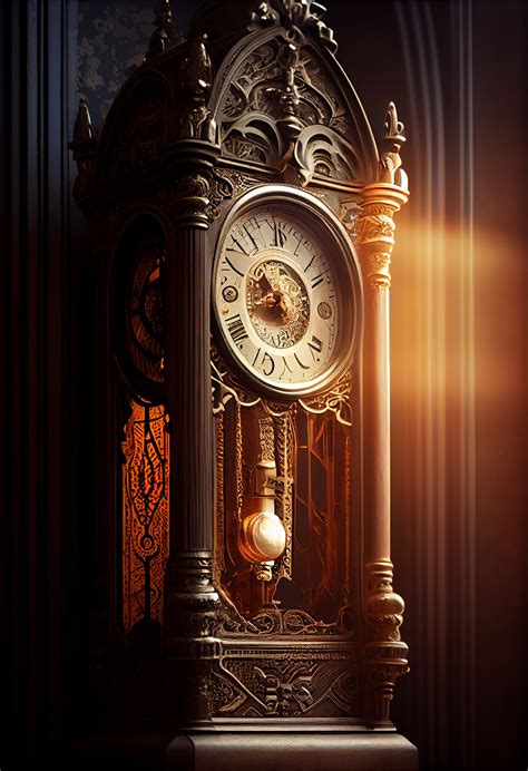 ArtStation - Grandfather clock - AI-generated art