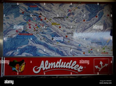 Kitzbuhel, Austria. Kitzbuhel Tourist Map Stock Photo - Alamy