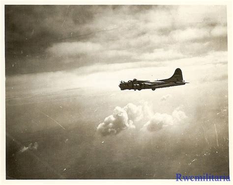 Org. Photo: Aerial View 306th Bomb Group B-17 Bomber (#43-38916) Over ...