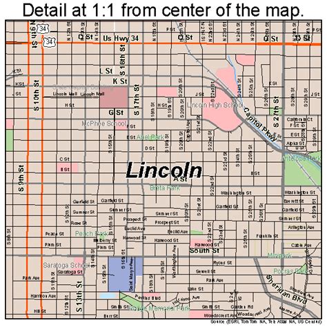 Lincoln Nebraska Street Map 3128000