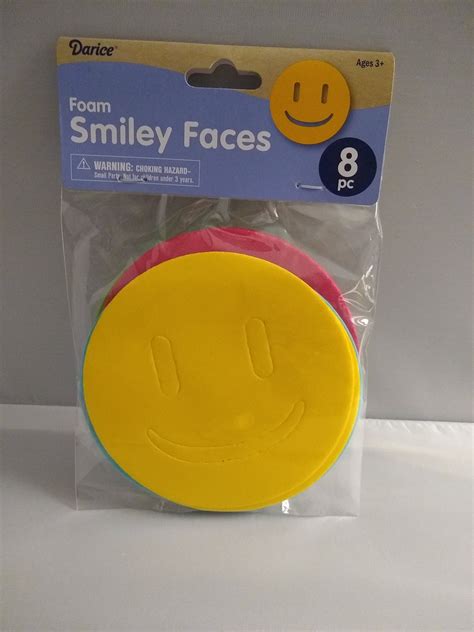 8 Pcs Foam Smiley Faces Shapes Ready to Decorate Childrens and - Etsy