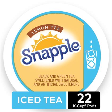 Snapple Snapple Lemon Iced Tea, K-Cup Pod, 22 Count for Keurig Brewers - Walmart.com